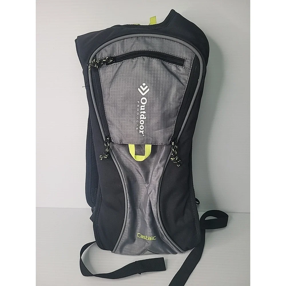 Outdoor Products Castaic Water Reservoir Hydration Backpack Black Gray Festival